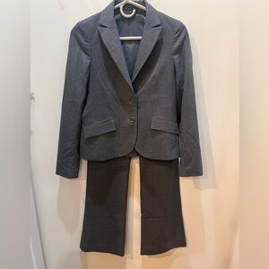 Theory Charcoal Pinstripe Suit